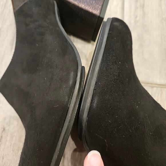 Hispanitas Booties Women Size 37 US 6.5-7 Gillian Pump Boot Black/Copper Leather - Picture 9 of 13